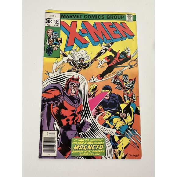 UNCANNY X-MEN #104 MARVEL COMICS 1977 1st APPEARANCE OF THE STARJAMMERS
